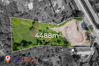Prodej, stavební pozemek 4488 m2, Lipina u Šternberka - 2