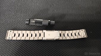 Titanový řemínek pro Garmin QuickFit 22mm stříbrný - 2