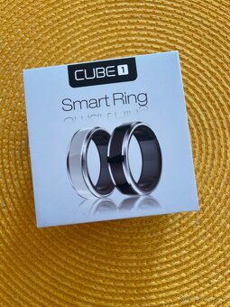 CUBE1 Smart Ring bílý velikost 9 (19,2mm) - 2