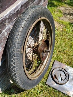 Kolo na wehrmacht motocykl DKV 350 nd v pískové barvě - 2