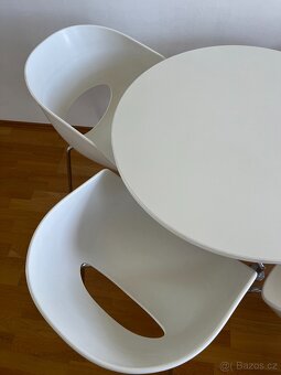 4x židle SINTESI HIREK ORBIT LARGE + kulatý stůl průměr 80cm - 2