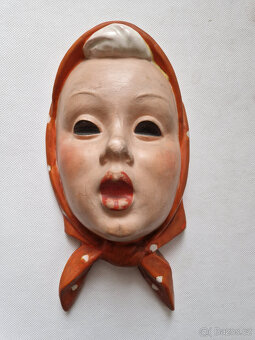 Starožitná keramická plastika hlava Prostějov Jan Tříska? - 2