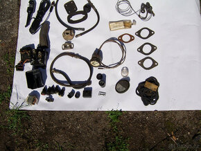 tlačítko starteru, plnič pneumatik - odluč. oleje na PV3S - 2