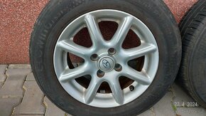 Alu disky 6.0J x 14, ET38, 4 x 100, Hyundai, pneu a matice - 2
