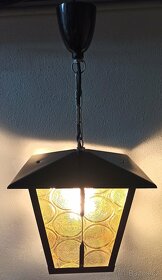 Kovová závěsná lampa, lucerna - 2
