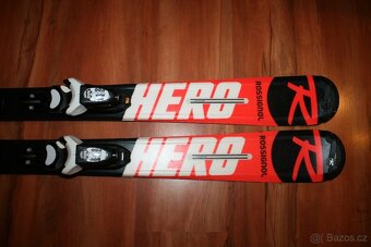 juniorské lyže Rossignol Hero 120 cm , lyžaky Atomic - 2