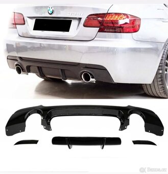 Difuzor zadního nárazníku BMW E92 E93 – Černý lesk - 2