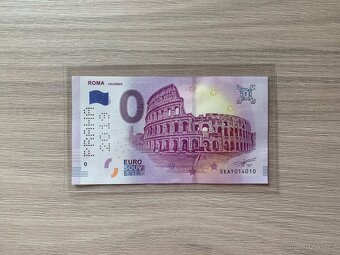 0 Euro Souvenir bankovka Roma Colosseo - 2