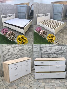 Prodám manželskou postel + Matrací Dormeo + Komodu - 2