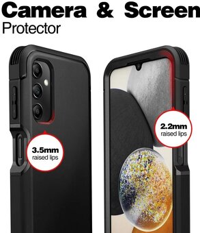 Odolné pouzdro Samsung A14 5G černé - 2