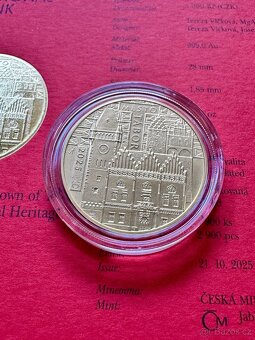 5000 Kč - Zlatá pamětní mince - Tábor - BK - 2