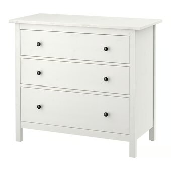Prodáme Ikea HEMNES komodu se 3 zásuvkami, používanou - 2
