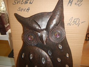 Svícen dekorace - sova - 2