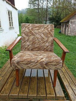Křeslo, cca 70. léta, retro, vintage - 2