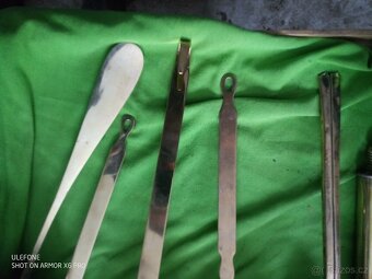 Mosazné naběračky, cedník a hustilka - 2