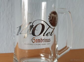 140 let Gambrinus skleněný pulitr (0,5L) - 2