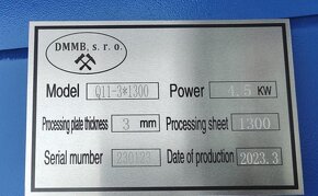 elektrické tabulové nůžky na plech 1,2 - 6mm tloušťka - 2