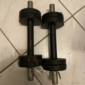 Litinové činky na cvičení sleva 4 kg - 2