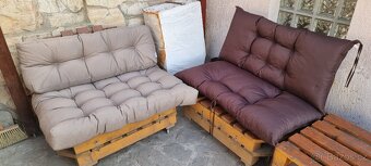 Paletový nábytek s polstry - 2