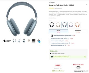Apple AirPods Max (2024) – nové a nerozbalené - 2