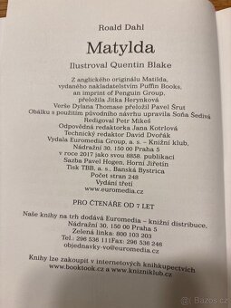 Roald Dahl Matylda - stav nové knihy - 2