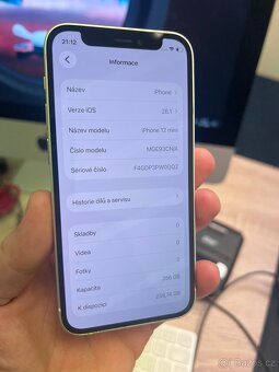 Apple iPhone 12 mini 256GB Bílá 100% - 2