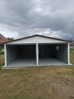 Plechová garáž 6x6m - 2