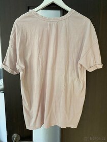 Růžové oversize triko Reserved - 2