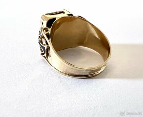 Zlatý pánský prsten-zlato 585/1000 (14 kt),8,45g - 2