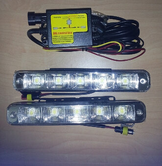 Světla Carlamp pro denní svícení DRL-2x5 LED.12/24V. - 2