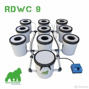 Hydroponický systém GROWRILLA 2.0 RDWC 9 - 19l - 2