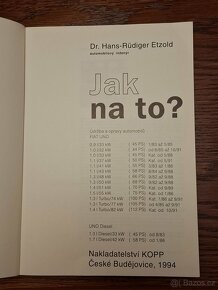 Prodám odbornou knihu "Fiat UNO, jak na to" - 2