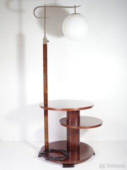 Art Deco Podlahová Lampa Kořenice Ořech - 2