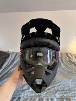 helma 100% Trajecta Helmet W/Fidlock Black + Brýle - 100% - 2