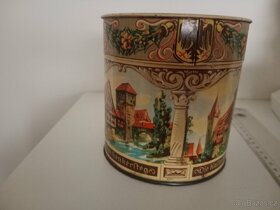 STARÁ NĚMECKÁ PLECHOVKA OD ČOKOLÁDOVÝCH SUŠENEK - 2