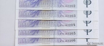 1000 Kč s přítiskem UNC, série R11 - 2