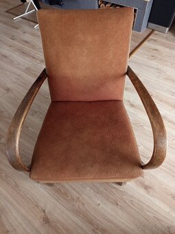 Retro Křeslo s dřevěnými područkami - 2