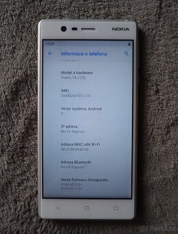 Nokia 3, 2017,  TA-1020 SS, TOP stav + příslušenství - 2