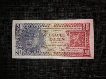 20 korun 1926, pěkná, neperforovaná, 1 z posledních sérií, p - 2