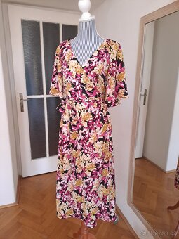 Zavinovací midi šaty Lindex, vel. M - 2