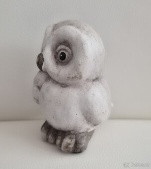 Keramická roztomilá sova sovička soška dekorace - 2