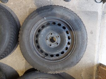 15'' disky 5x112 se zimními 195/65 s pneu 8,0 + 6,4mm - 2