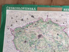Mapa Československé (socialistické) rep., přírodní zdroje. - 2