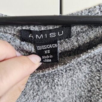 Šedý oversize svetr Amisu vel. XS - 2