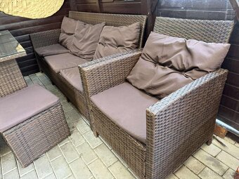 Set zahradního nábytku z ratanu - 2