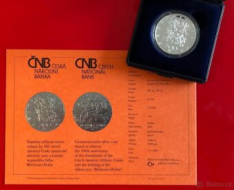 200 Kč - 1997 Běchovice PROOF, etue, certifikát ČNB - 2