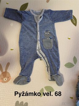 Dětská pyžámka vel. 62 a 68, 6ks + 1ks - 2