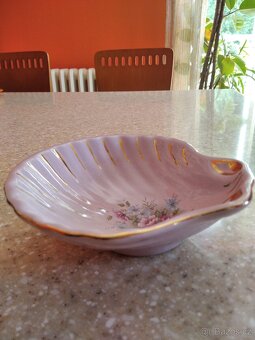 MISKA / MUŠLE - růžový porcelán, bez vady. - 2