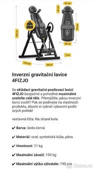 Gravitační lavice - 2