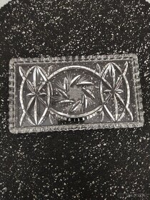 Křišťálový broušený tác - 2